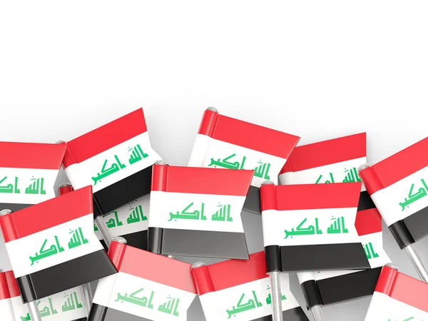 Flag pin of iraq — Stock Photo, Image
