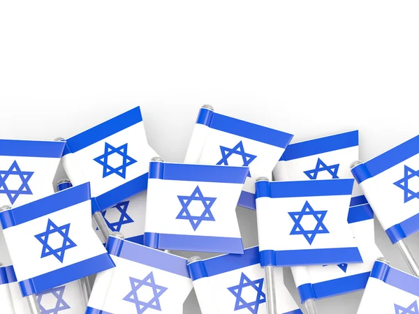 Pin de bandera de Israel —  Fotos de Stock