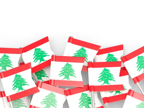 Épinglette de drapeau du libanon — Photo