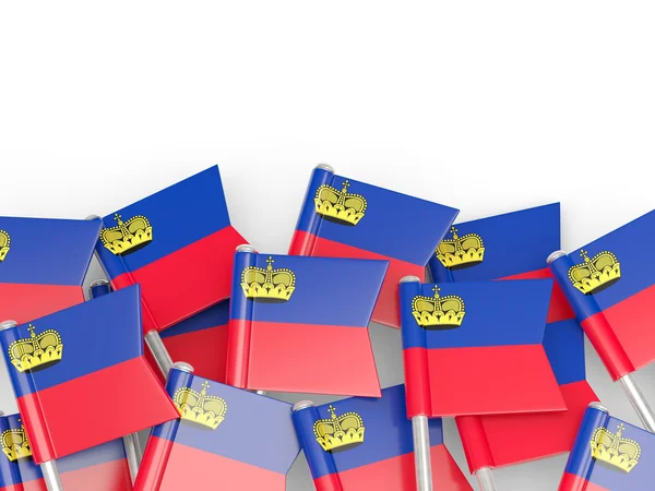 Épinglette de drapeau du Liechtenstein — Photo