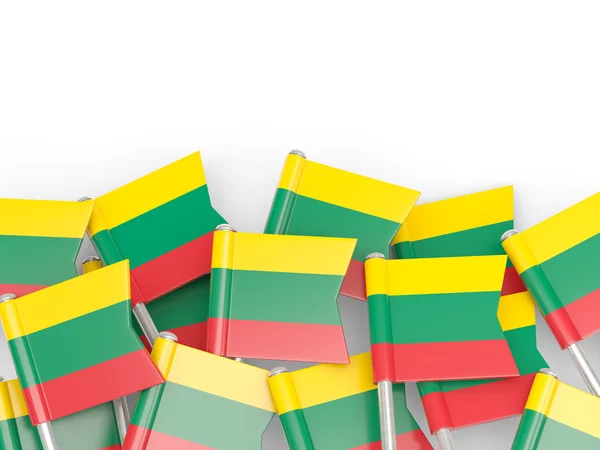 Pin flaga Litwy — Zdjęcie stockowe