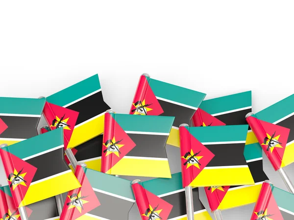 Vlag pin van mozambique — Stockfoto