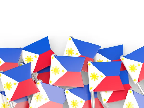 Flag pin of philippines — Stock Photo, Image