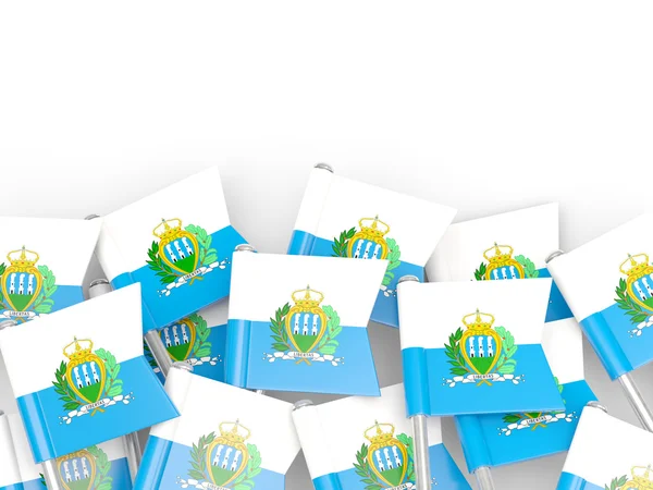 Pin flaga san Marino — Zdjęcie stockowe