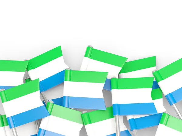 A sierra Leone-i Flag PIN-kód — Stock Fotó