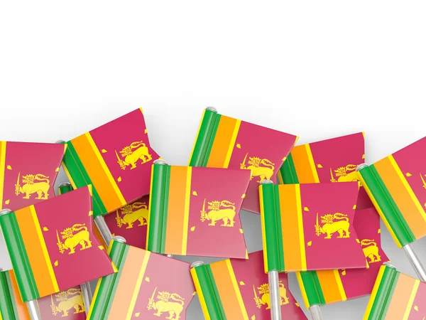 Pin de bandera de sri lanka — Foto de Stock