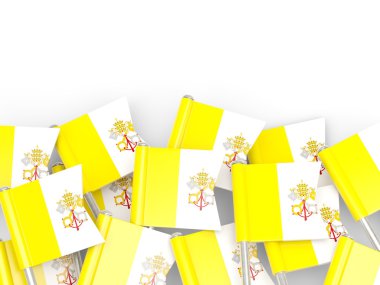 Vatikan bayrağı pin