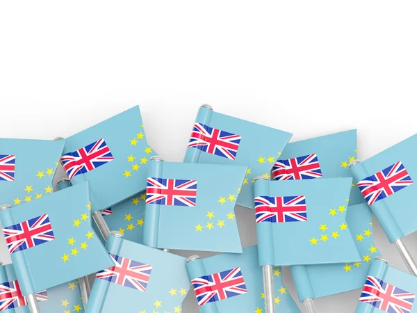 Flag pin of tuvalu — Stock Photo, Image