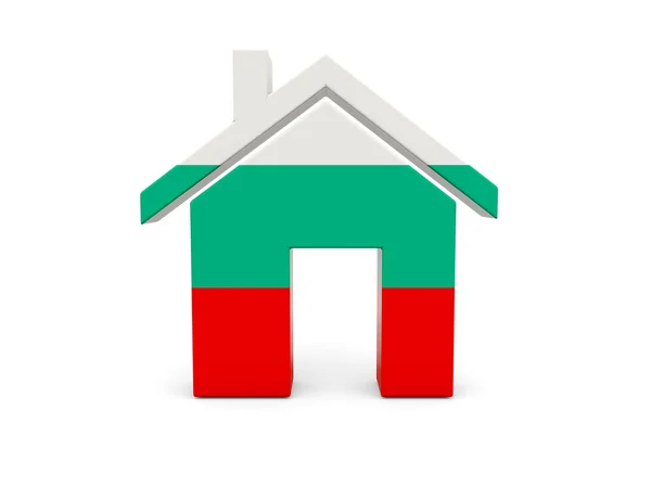 Casa con bandera de bulgaria —  Fotos de Stock