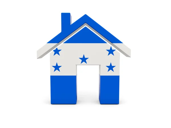 Casa con bandera de honduras —  Fotos de Stock
