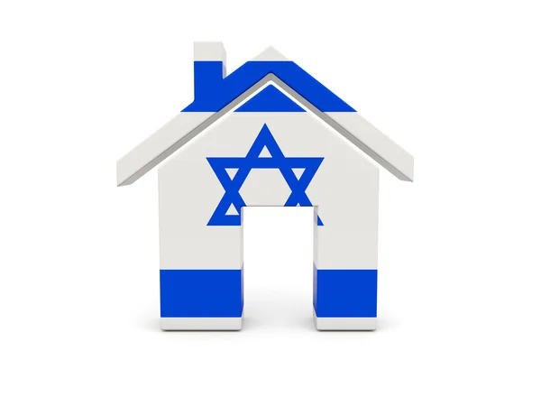 Heimat mit israelischer Flagge — Stockfoto