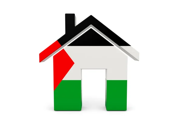 Inicio con bandera de territorio palestino —  Fotos de Stock