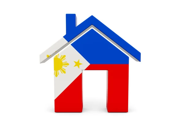 Home with flag of philippines — Stock Photo, Image