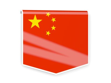 Çin'in bayrak etiket