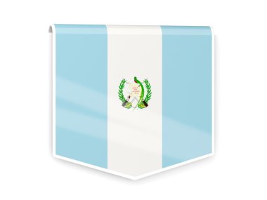 Guatemala bayrağı etiket