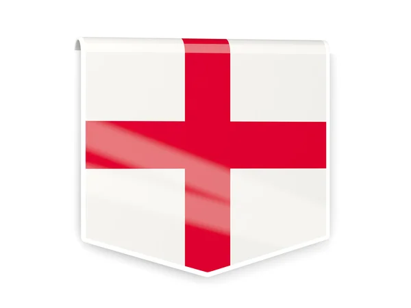 Мітка прапор Англії — стокове фото