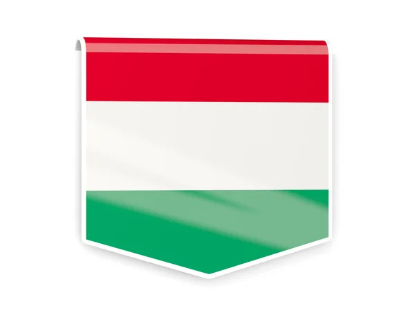 Etiqueta del pabellón de hungary — Foto de Stock