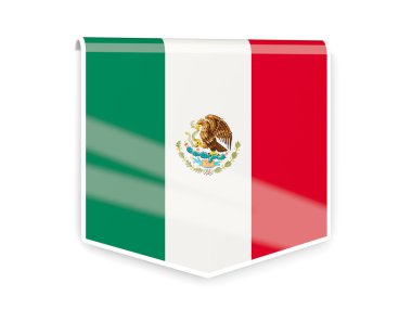 Meksika bayrağı etiket