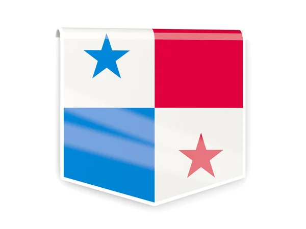 Flag label of panama — Stock Photo, Image
