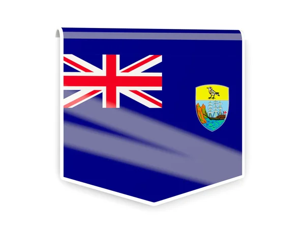 Flag label of saint helena — Stock Photo, Image