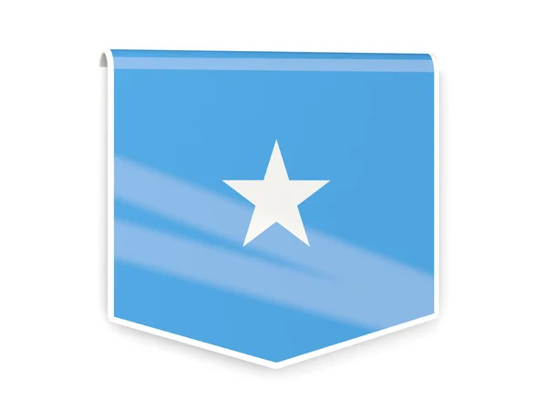 Flag label of somalia — Stock Photo, Image