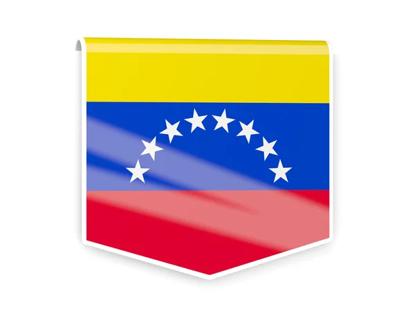 Флагманская этикетка венезуэлы — стоковое фото