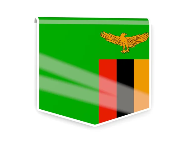 赞比亚的标志标签 — 图库照片