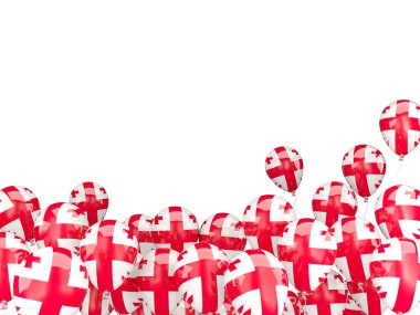 Uçan balon ile Gürcistan bayrağı
