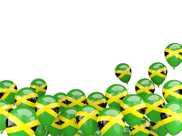 Létající balóny s vlajka Jamajka — Stock fotografie