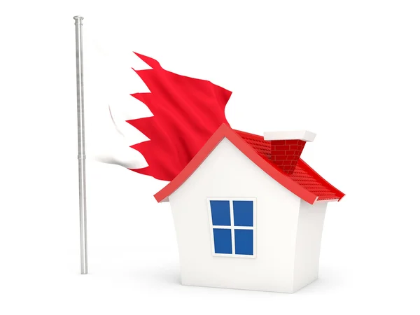 House with flag of bahrain — Φωτογραφία Αρχείου