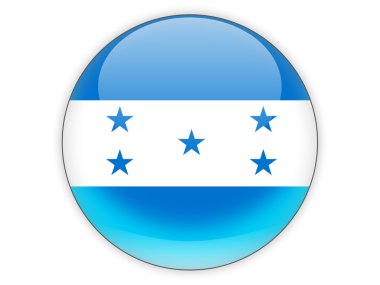 Honduras bayrağı ile yuvarlak simge