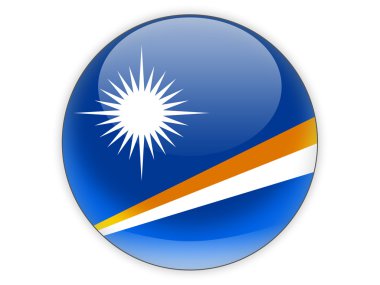 Marshall Adaları bayraklı yuvarlak simge