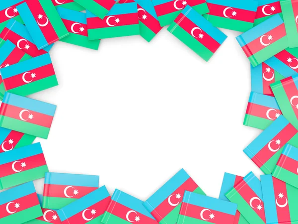 Frame met vlag van Azerbeidzjan — Stockfoto