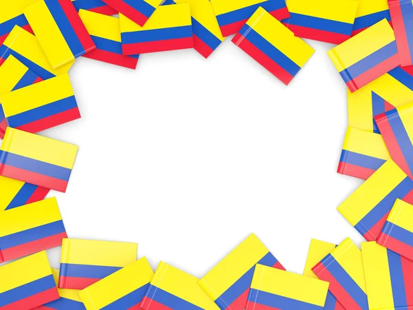 Frame with flag of colombia — Stock Photo, Image