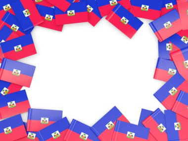 Çerçeve ile haiti bayrağı