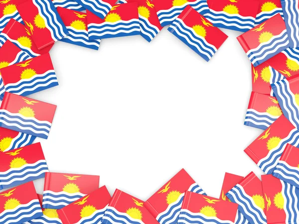 Рамка с флагом Кирибати — стоковое фото