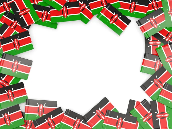 Cornice con bandiera di kenya — Foto Stock
