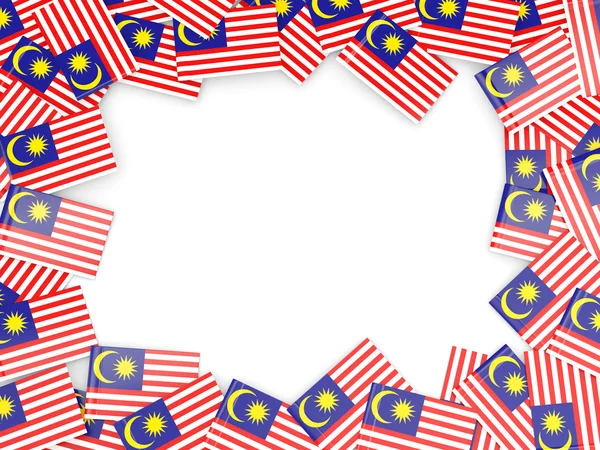 Frame with flag of malaysia — Stock Photo, Image