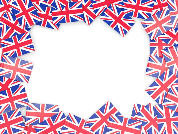 Frame with flag of united kingdom — Stock Photo, Image