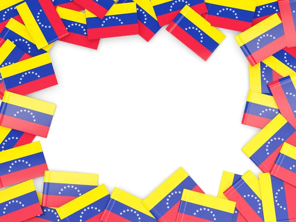 Frame with flag of venezuela — Stock Photo, Image