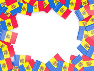 Çerçeve ile moldova Cumhuriyeti bayrağı