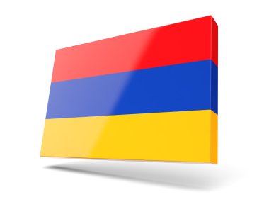 Ermenistan bayrağı ile kare simgesi