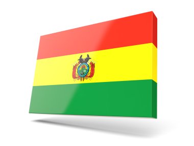 Bolivya'nın bayrak ile kare simgesi