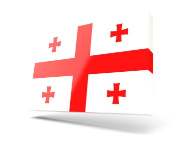 Gürcistan bayrağı ile kare simgesi
