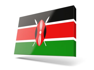 Kenya bayrağı ile kare simgesi