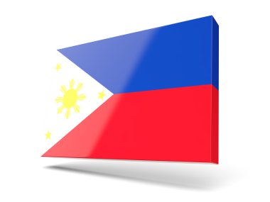 Filipinler bayrağı ile kare simgesi