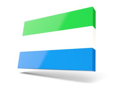 Sierra_leone bayrağı ile kare simgesi