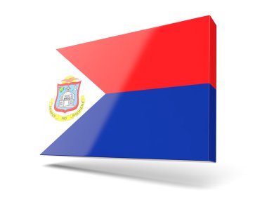 Sint_maarten bayrağı ile kare simgesi