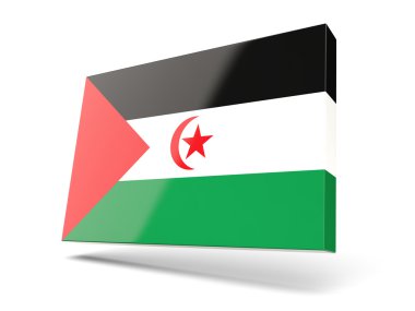 Western_sahara bayrağı ile kare simgesi
