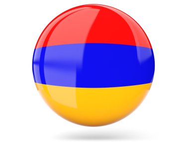 Ermenistan bayrağı ile yuvarlak simge